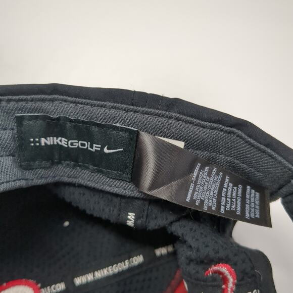 Letter S #11 Strapback Hat Black One Size Embroidered Logo Nike Golf - Picture 9 of 9